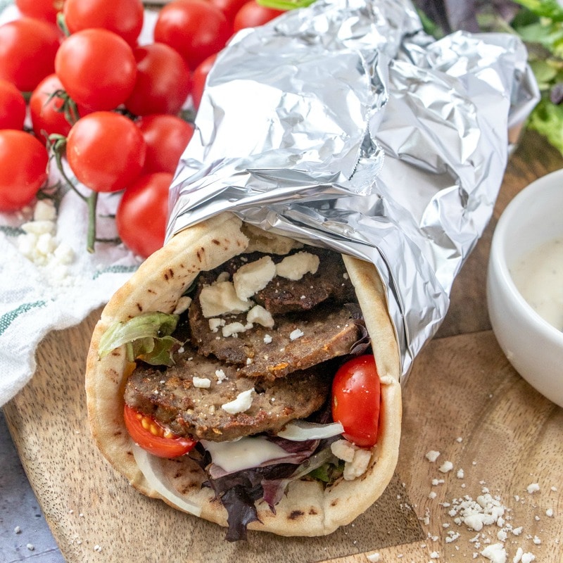 Lamb shawarma gyro wrap gallery photo
